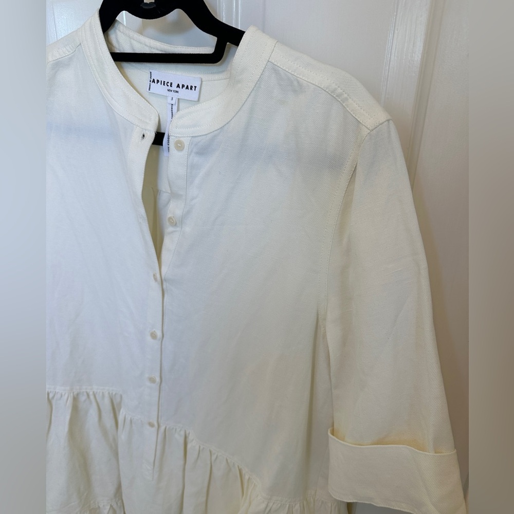 Apiece Apart Crew Neck Mini Dress